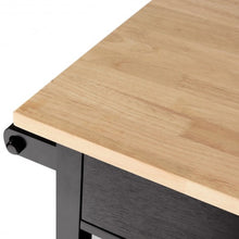 Load image into Gallery viewer, 4-Tier Rolling Wood Kitchen Trolley Island Storage Cabinet

