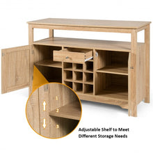 Load image into Gallery viewer, Buffet Server Sideboard Wine Cabinet Console-Natural
