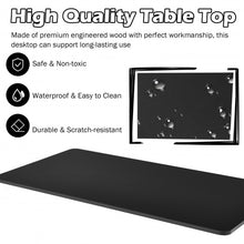 Load image into Gallery viewer, 55&quot; One-Piece Universal Tabletop for Standard and Sit to Stand Desk Frame-Black
