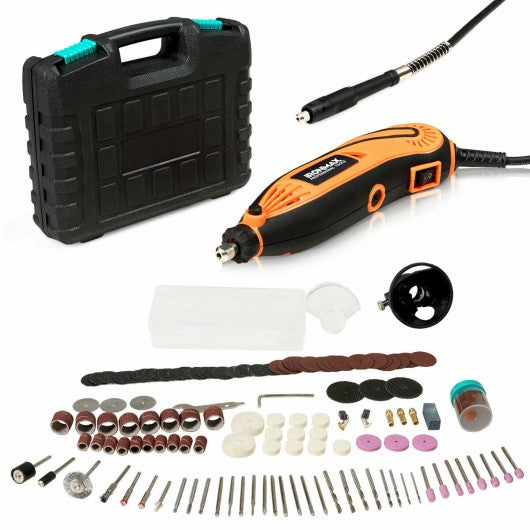 Electric Rotary Tool Kit Variable Speed 140 Pcs Accessories