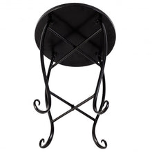 Load image into Gallery viewer, Outdoor Indoor Steel Accent Plant Stand Cobalt Table-Navy

