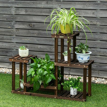 Load image into Gallery viewer, Solid Wood Plant Stand Multi Layer Plant Pot Holder
