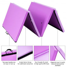 Load image into Gallery viewer, 4&#39; x 10&#39; x 2&quot; Thick Folding Gym Gymnastic Mat
