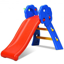Load image into Gallery viewer, 2 Step Children Folding Slide with Basketball Hoop
