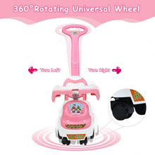 Load image into Gallery viewer, 3-in-1 Ride On Push Car with Music Box &amp; Horn-Pink
