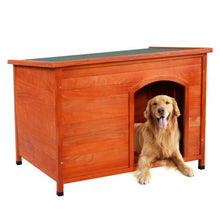 Load image into Gallery viewer, Wood Weather Resistant Home Outdoor Ground Dog House-L

