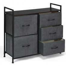 Load image into Gallery viewer, 5 Drawers Room Wood Dresser Storage Side Table Display Organizer
