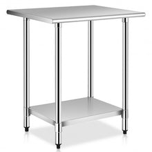 Load image into Gallery viewer, 24&quot; x 30&quot; Stainless Steel Commercial Kitchen Work Prep Table

