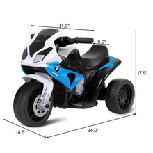 Load image into Gallery viewer, 6V Kids 3 Wheels Riding BMW Licensed Electric Motorcycle-Blue
