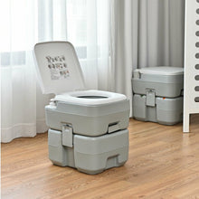 Load image into Gallery viewer, 5.3 Gallon 20 L Portable Potty Commode for RV Camping Indoor Outdoor
