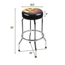Load image into Gallery viewer, 29&#39;&#39; Height Round Counter Flame Bar Stools
