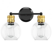 Load image into Gallery viewer, Modern 2-light Bubbled Glass Vanity Light
