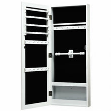 Load image into Gallery viewer, Wall Mounted Mirrored Storage Jewelry Cabinet
