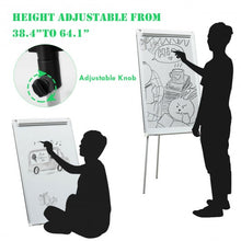 Load image into Gallery viewer, 40&quot; x 28&quot; Dry Erase Height Adjustable Tripod White Board Easel
