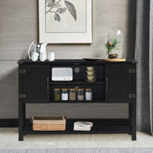 Load image into Gallery viewer, TV Storage Cabinets with Bottom Shelf-Black

