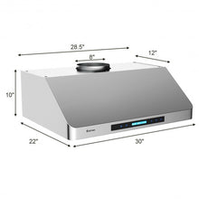 Load image into Gallery viewer, Wireless 4-Speed LED Lights Under-Cabinet Kitchen Range Hood-30&quot;
