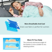Load image into Gallery viewer, Soft Fabric Breathable Premium Cooling Heavy Weighted Blanket-15 lbs

