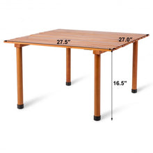 Load image into Gallery viewer, Folding Camping Outdoor Indoor Picnic Wood Roll up Table
