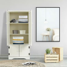 Load image into Gallery viewer, Accent Storage Cabinet Adjustable Shelves-White
