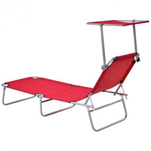 Load image into Gallery viewer, Foldable Relaxing Lounge Beach Chair-Red
