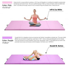 Load image into Gallery viewer, 4&#39; x 10&#39; x 2&quot; Thick Folding Panel Aerobics Exercise Gymnastics Mat-Pink
