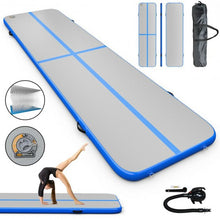 Load image into Gallery viewer, 13&#39; x 3&#39; Inflatable Gymnastic Air Mat with Electric Pump Joinable-Blue
