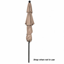 Load image into Gallery viewer, 10ft 3 Tier Patio Umbrella Aluminum Sunshade Shelter Double Vented-Beige
