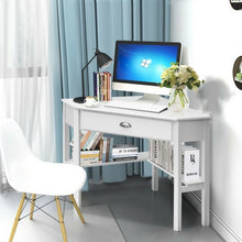 Load image into Gallery viewer, Corner Wooden PC Laptop Computer Desk-White
