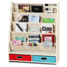 Load image into Gallery viewer, Kids Book and Toys Organizer Shelves-Beige
