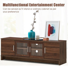 Load image into Gallery viewer, 70&quot; Media Entertainment TV Stand with Storage Cabinet-Walnut

