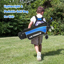 Load image into Gallery viewer, Set of 5 Ultimate 31&quot; Portable Junior Complete Golf Club Set for Kids Age 8+ -Blue
