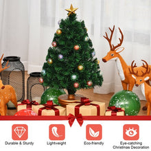 Load image into Gallery viewer, 3&#39; Pre-Lit Fiber Optical Firework Christmas Tree
