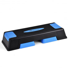 Load image into Gallery viewer, Aerobic Exercise Stepper Trainer with Adjustable Height 5&quot;- 7&quot;- 9&quot;-Blue

