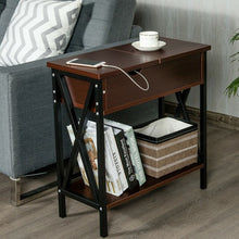 Load image into Gallery viewer, Flip Top End Table Sofa Side Console Table-Coffee
