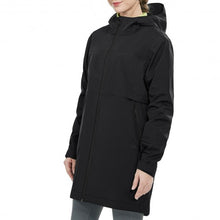 Load image into Gallery viewer, Hooded  Women&#39;s Wind &amp; Waterproof Trench Rain Jacket-Black-M
