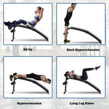Load image into Gallery viewer, Adjustable Folding Arc-shaped Sit up Bench
