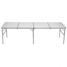 Load image into Gallery viewer, 8&#39; Aluminum Folding Picnic Camping Table
