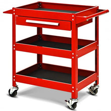 Load image into Gallery viewer, Rolling Tool Cart Mechanic Cabinet Storage ToolBox Organizer with Drawer-Red
