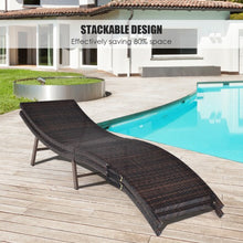 Load image into Gallery viewer, 2Pcs Folding Patio Lounger Chair
