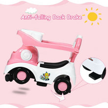 Load image into Gallery viewer, 3-in-1 Ride On Push Car with Music Box &amp; Horn-Pink
