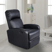 Load image into Gallery viewer, Black PU Leather Recliner massage Chair Sofa
