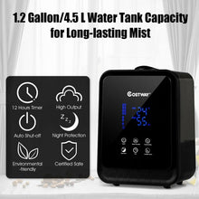 Load image into Gallery viewer, 4.5L Ultrasonic Cool Warm Humidifier with Remote Control

