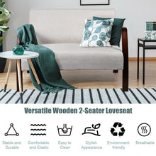 Load image into Gallery viewer, Mid Century Modern Fabric Upholstered Armchair Loveseat-Gray
