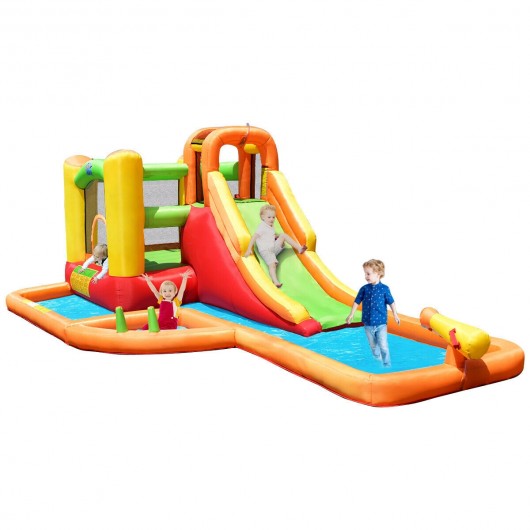 Inflatable Water Park Bounce House with 780W Blower