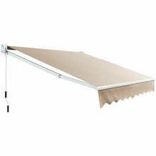 Load image into Gallery viewer, 8FT x 6.5FT Retractable Aluminum Patio Sun Awning-Beige
