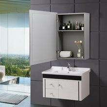Load image into Gallery viewer, Wall-Mounted Mirrored Medicine Cabinet-Gray
