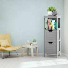 Load image into Gallery viewer, Bathroom Wooden Floor Cabinet Multifunction Storage Rack Stand Organizer-Gray
