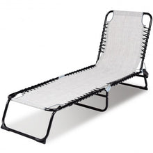 Load image into Gallery viewer, Foldable Camping Patio Chaise Lounge Chair-Gray
