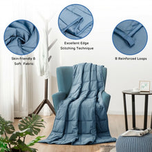 Load image into Gallery viewer, 20 lbs 60&quot; x 80&quot; Heavy Weighted Soft Breathable Blanket w/Natural Bamboo Fabric
