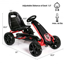 Load image into Gallery viewer, Kids Ride On Toys Pedal Powered Go Kart Pedal Car-Black
